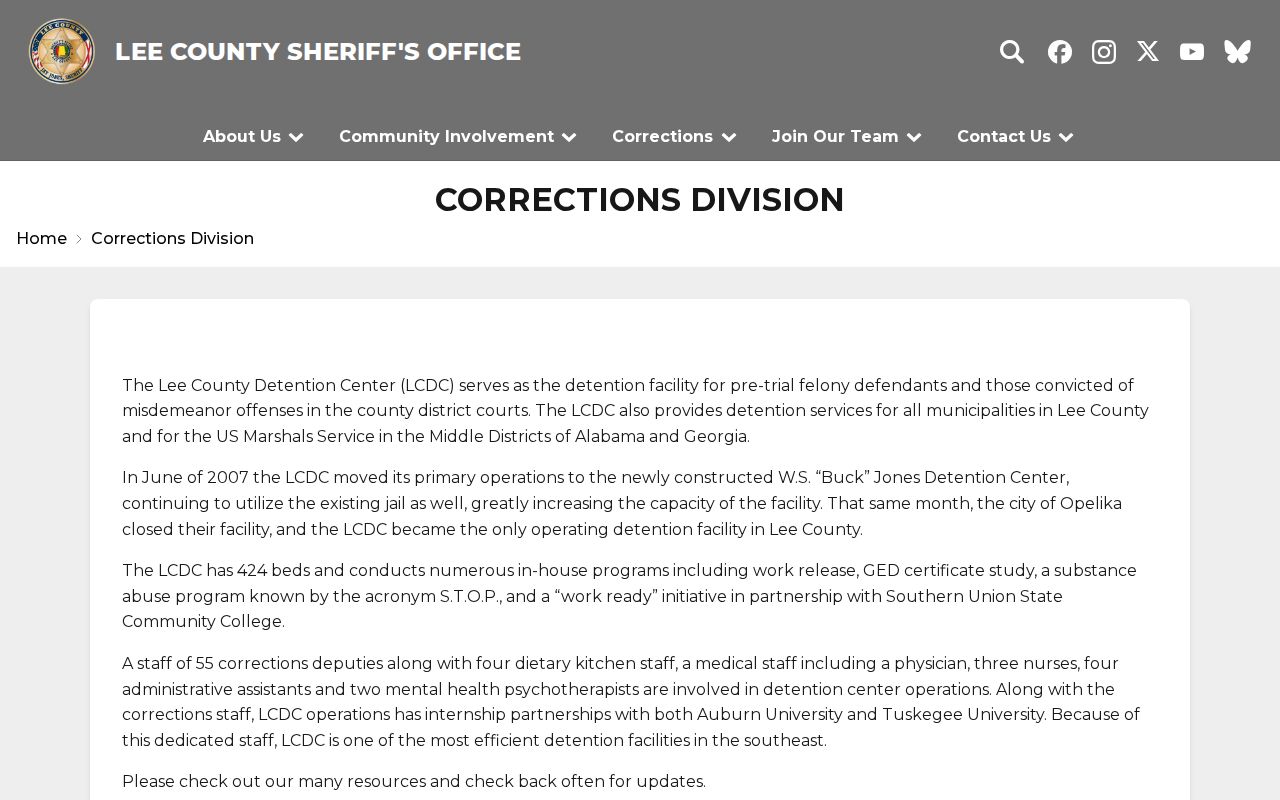 Lee County Detention Center information